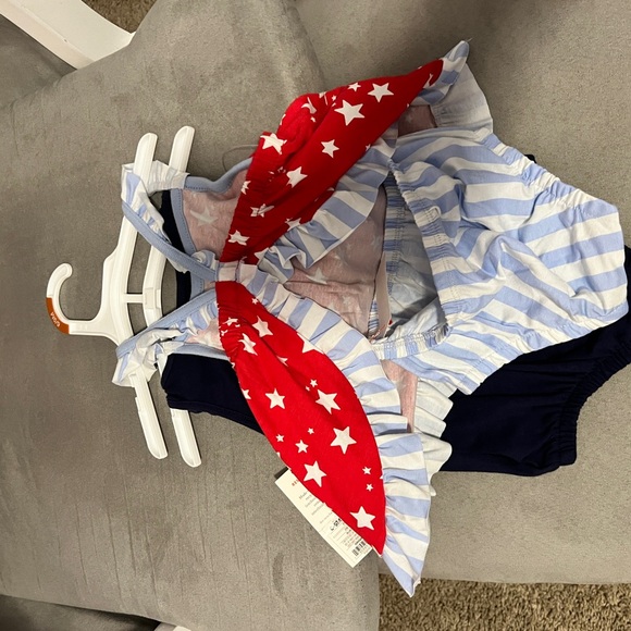Fourth of July Cat & Jack, Girl 2 set outfits 6/9 Months - Picture 3 of 4